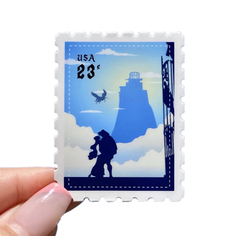 Cartoon Stamp Sticker Custom Address Mail Label Postcard Sticker