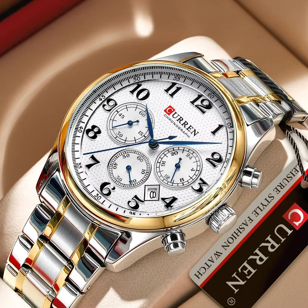 腕時計　ジャンク 60個 CURREN 8466 Luxury Quartz Watch for Men - Waterproof 40mm Oval