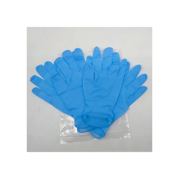 Excellent nitrile powder free blue size L examination gloves