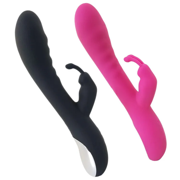Intelligent Heating Silicone Rabbit Vibrator Realistic Vibrating Dildo Sex Toy for Woman