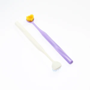 Oral Hygiene Adult New Style Toothbrush Plastic Pure Color Modern Fashion Reusable Household Teeth Brush