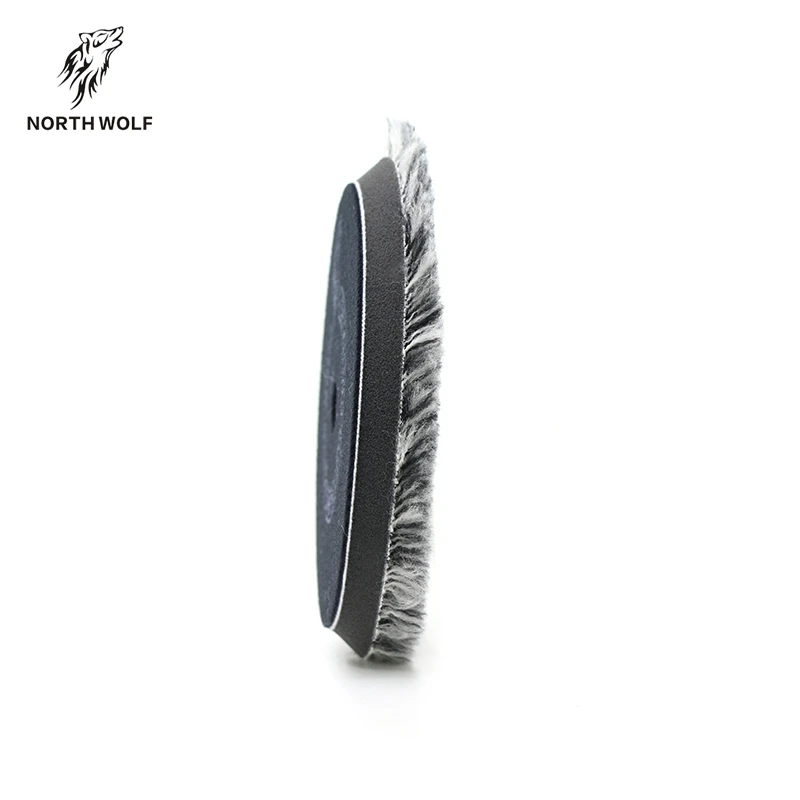 North Wolf Wool Buffing Pad DA Wool Polishing Pad Car Detailing Wool Pad