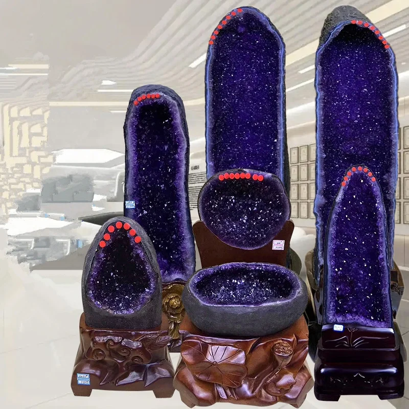 Wholesale Crystals Healing Stones Uruguay Amethyst Geode Natural Large Amethyst Cathedral For