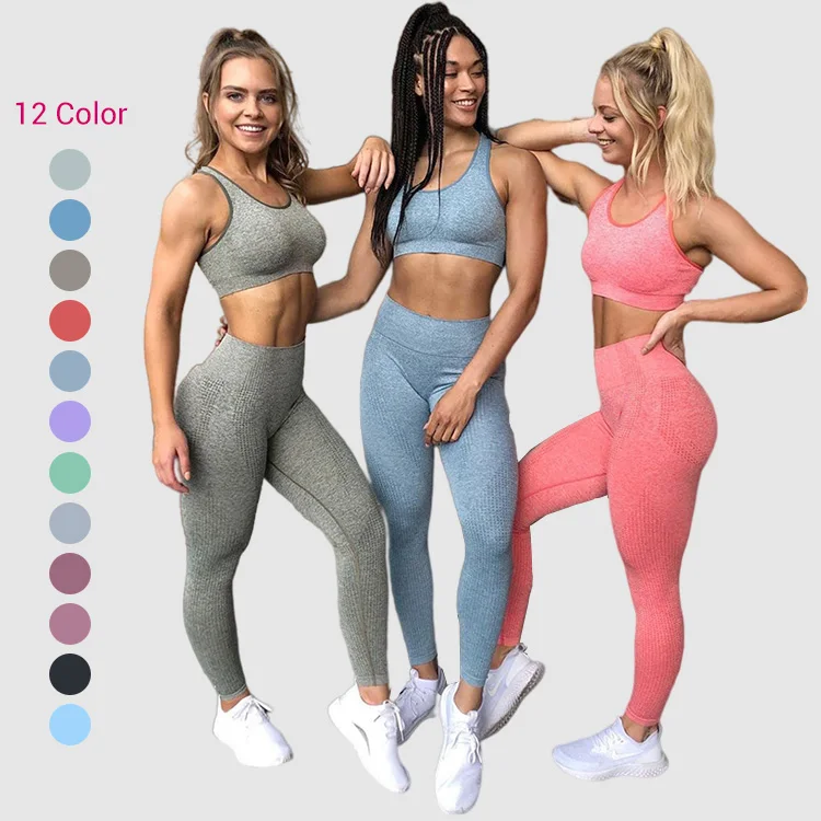 
12 Color Hight Waist Seamless Yoga Set Finess Women Sports Workout Active Wear Breathable Logo Print 1pcs 