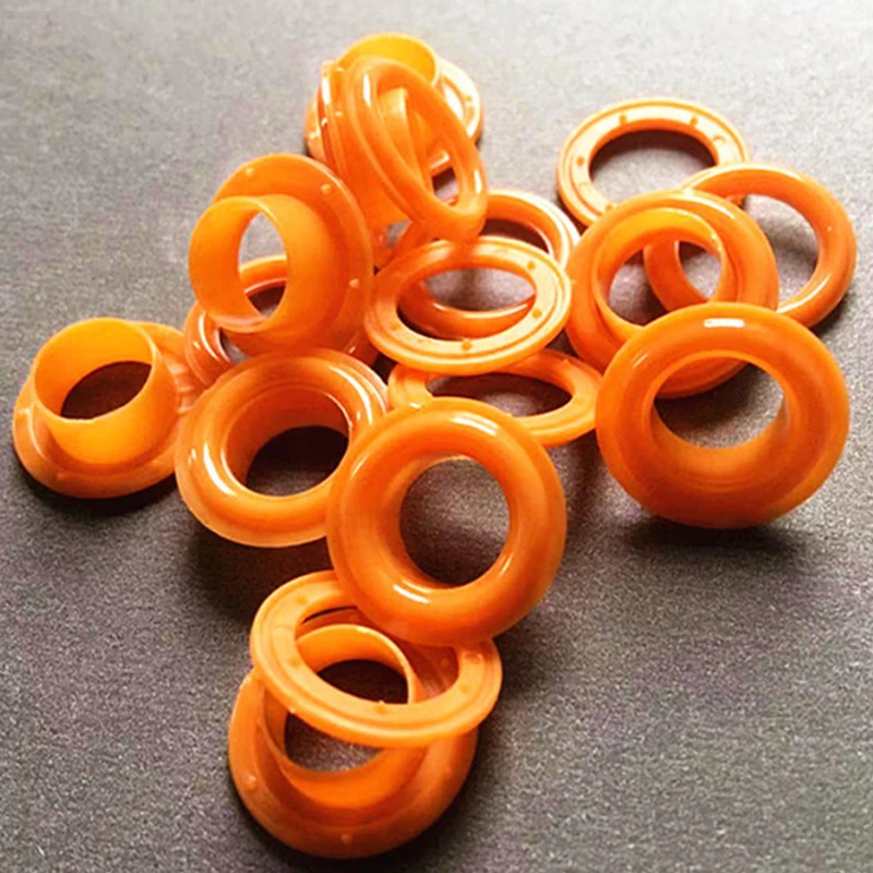 Black 45mm Snap Together Plastic Eyelets Plastic Self Sealing Snap