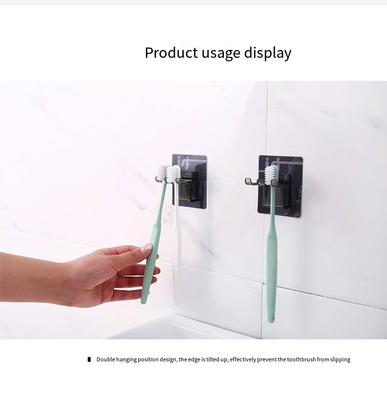 Wash cup with toothbrush holder Brush cup Household plastic simple creative wall-mounted wash shelf toothbrush cup factory