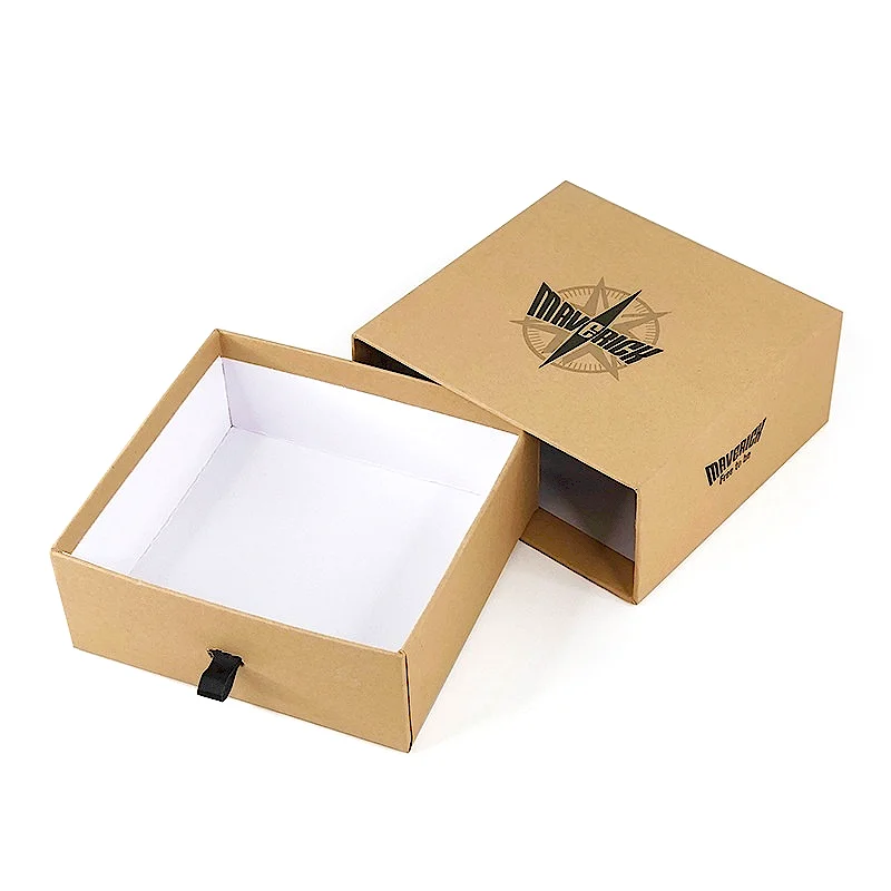 High Quality Custom Logo Rigid Sliding Out Drawer Box Customized Logo Packaging Slide Drawer Gift Box for Jewelry Accessory