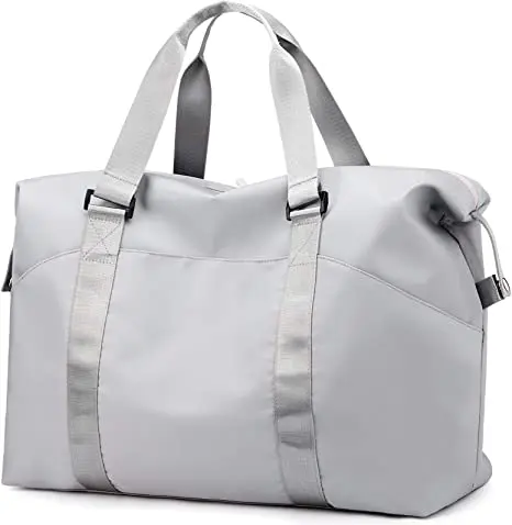 Women Large Capacity Dry Wet Pocket Gym Tote Nylon Travel Sport Duffel Bag