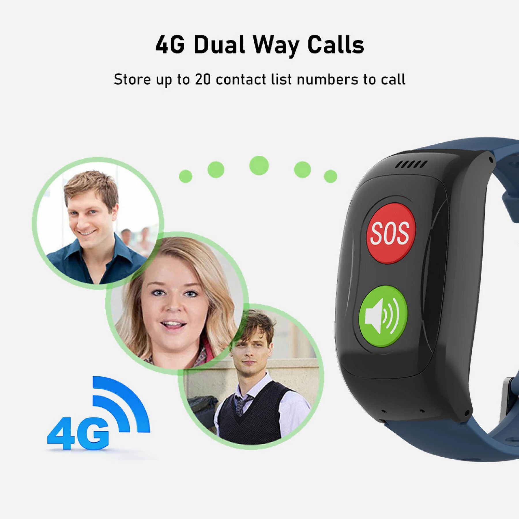 Smart Band Sos Smart Watch Senior Calling SOS Bracelet Tracker GPS