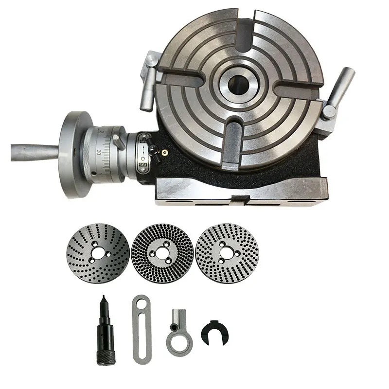 HV6/TSL150  Horizontal and Vertical Rotary Table With DP-1 Dividing Plate for Cnc Drilling Milling Machine Indexing Working