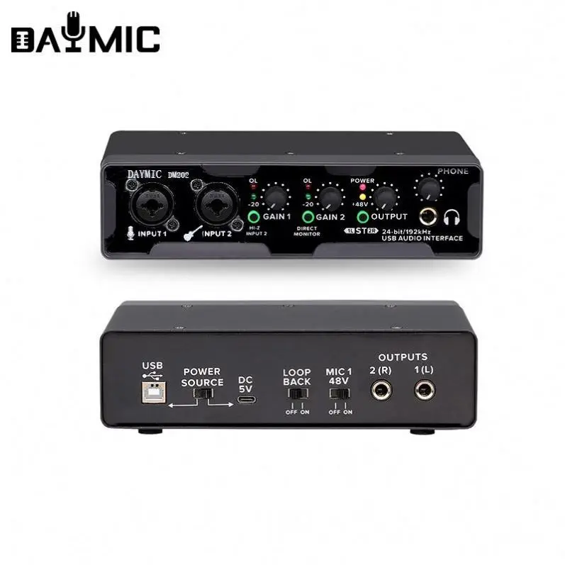 Good　DM202　interface　professional　interface　mixer　usb　OEM　mixer　audio　quality　input　DAYMIC　audio　output　accept|