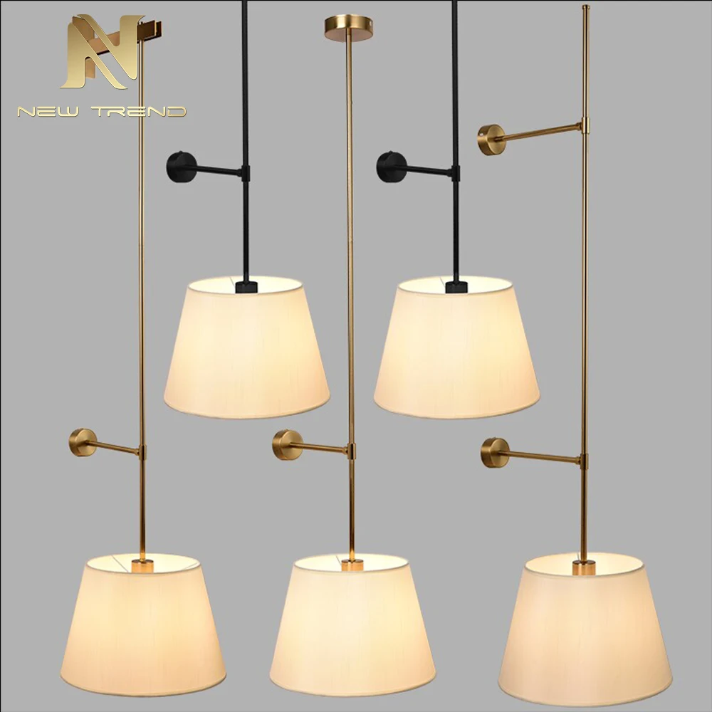 Applique murale LED de chevet de luxe – Lampe murale réglable moderne pour projet de chambre d’hôtel