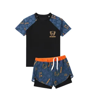 UV Protected Quick Dry Boys Swimwear Comfortable Fit with Cartoon Patterns Easy Care for Children