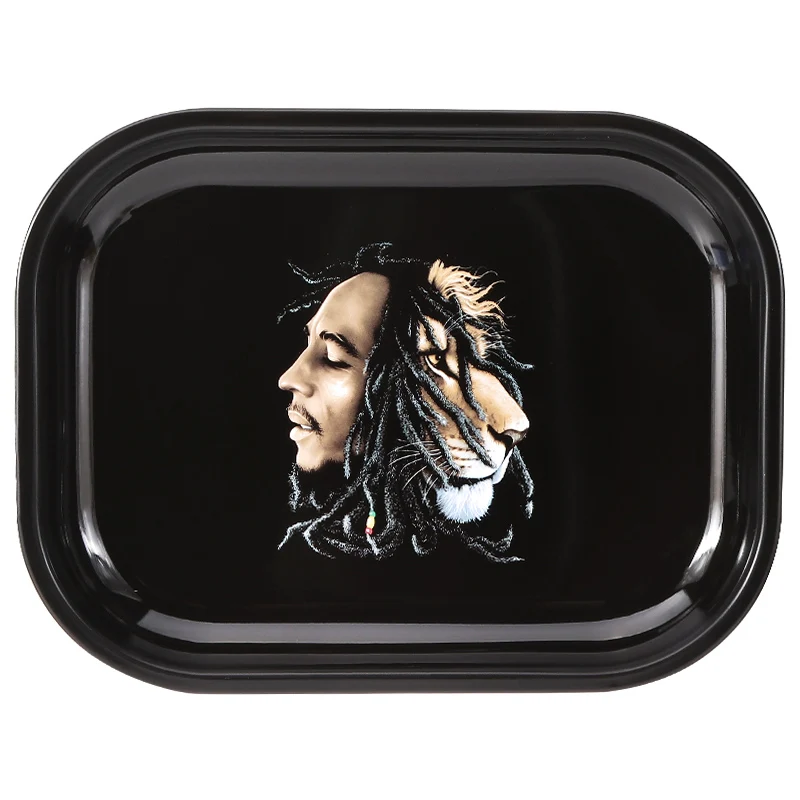 Futeng 18*14cm Metal Tin Custom Printed Rolling Tray Tobacco Smoking