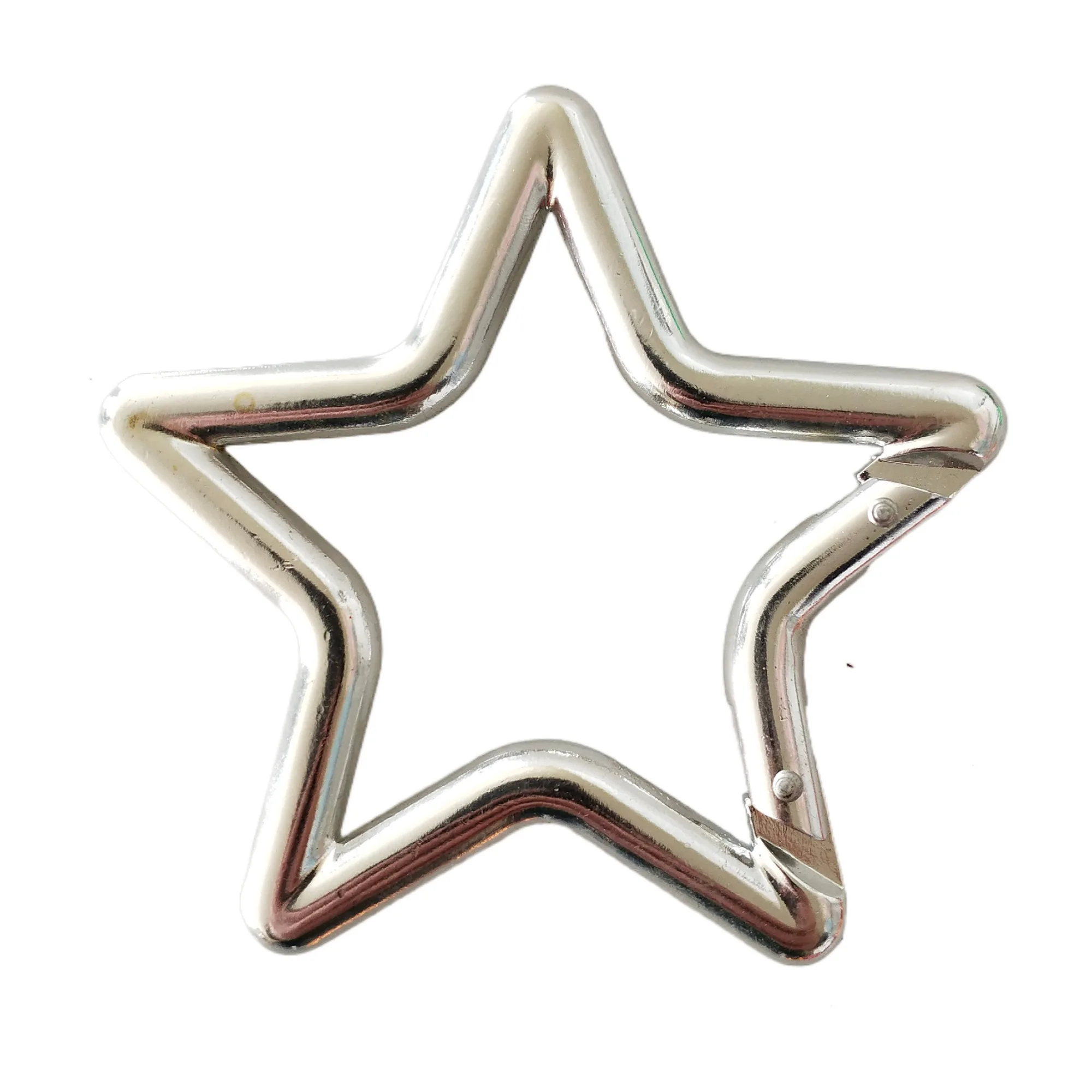 Custom Laser Engrave in All Regular Colors Instant Shipping Aluminum Alloy Promotional Keychain Star Carabiner Keychain