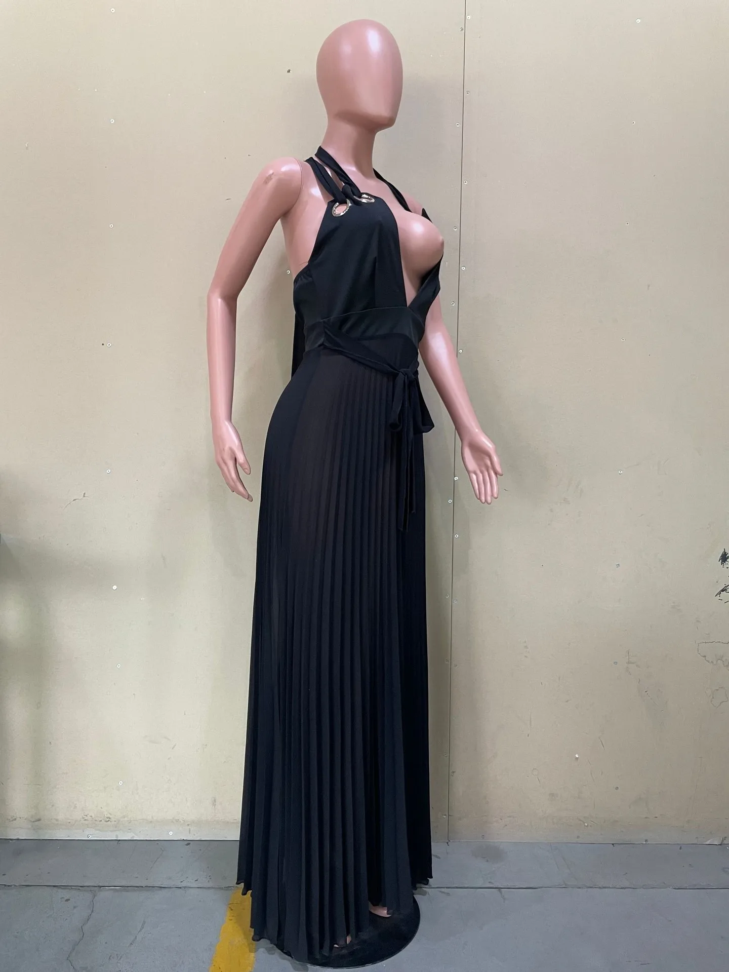 Vestidos informales sin mangas para mujer, vestido largo con