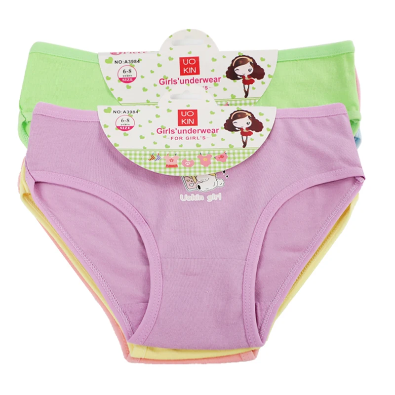 Uokin A8457 Little Girls Panties Underwear 6 Pieces Sets Cartoonwoment