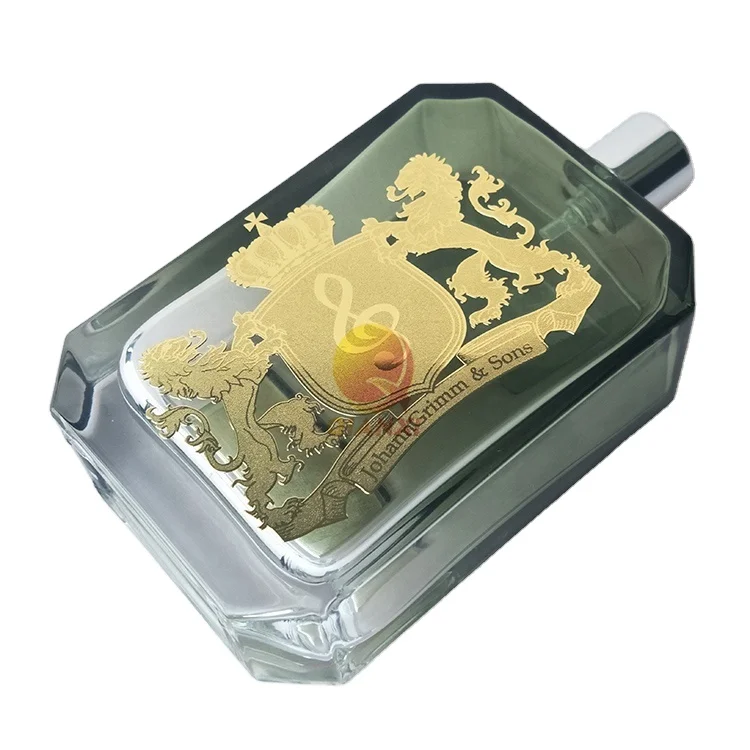 China Supplier Manufacture Adhesive Electroplated Nickel Labels Transfer Metal Sticker for Perfume Bottles
