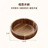 Acacia wood bowl 16*6cm
