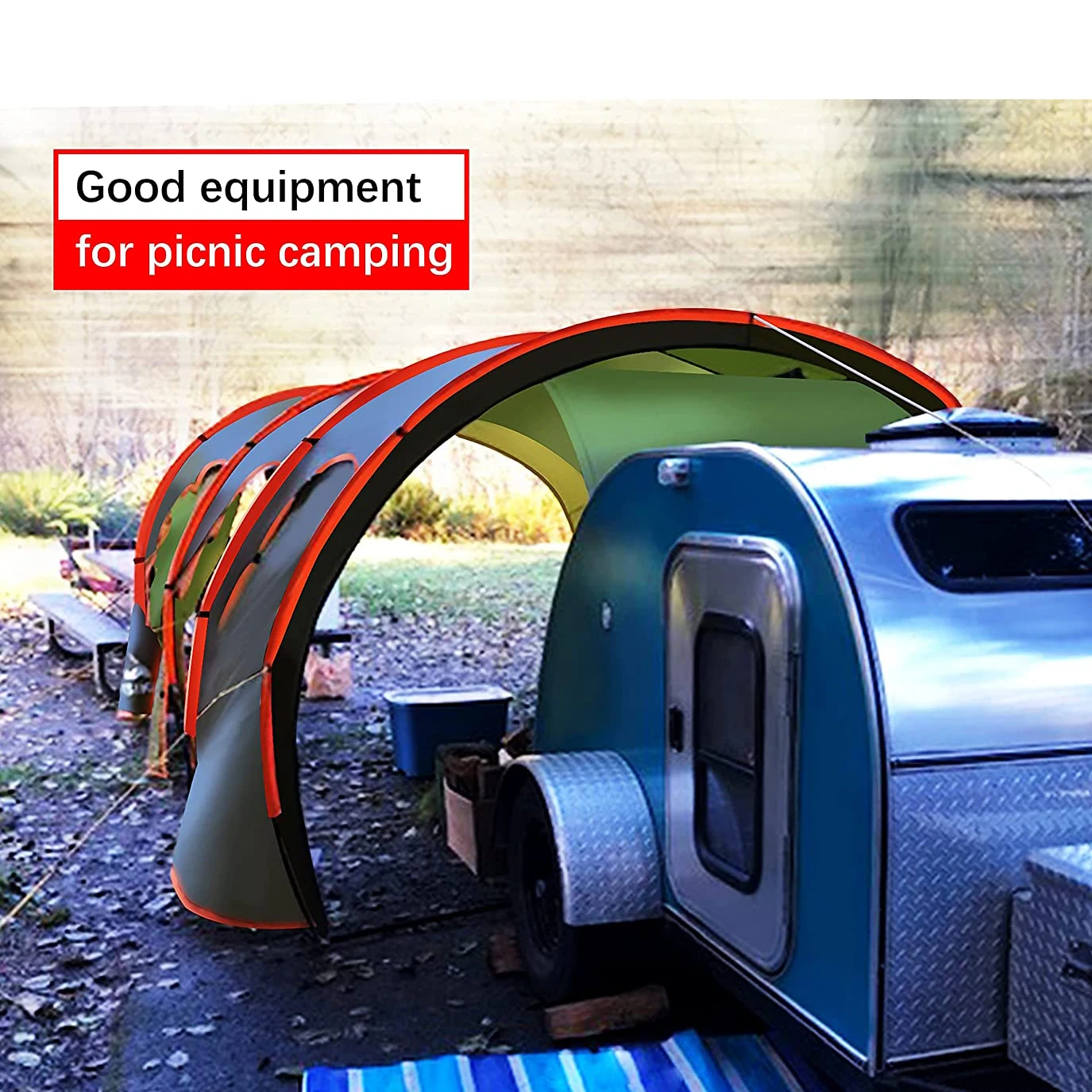 Car Camping Shade Awning Canopy For 810 Person Family Party Tent