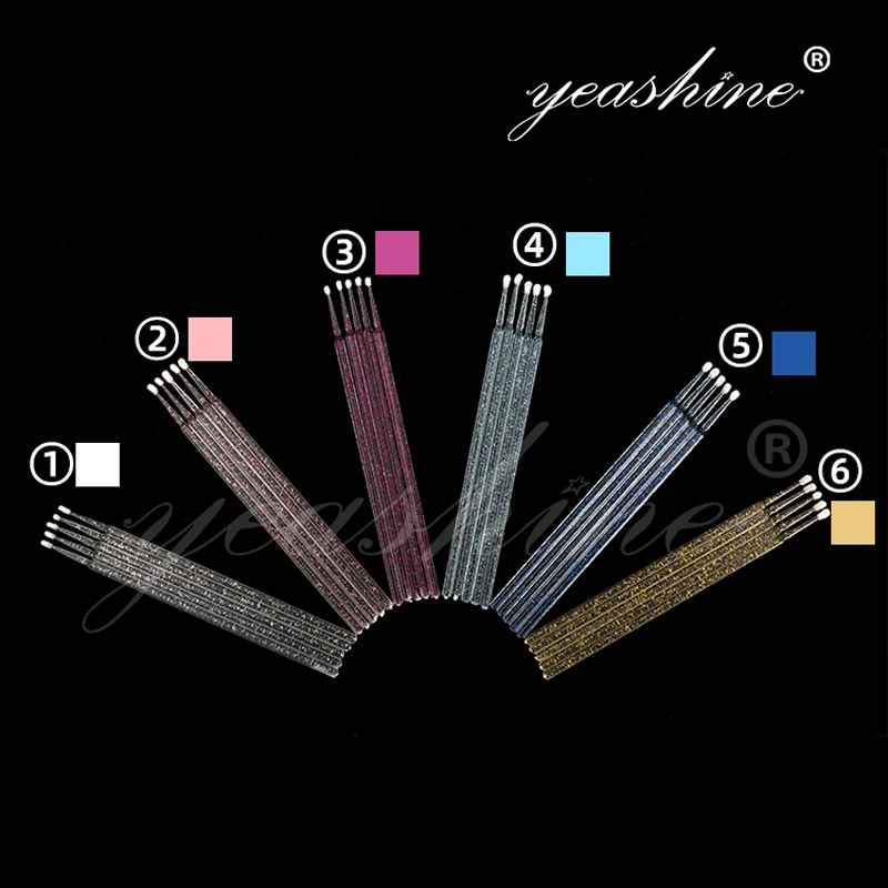 Пластиковые Стоматологические Одноразовые микрокисти материалы для ресниц бледно-розовые Микро Кисти