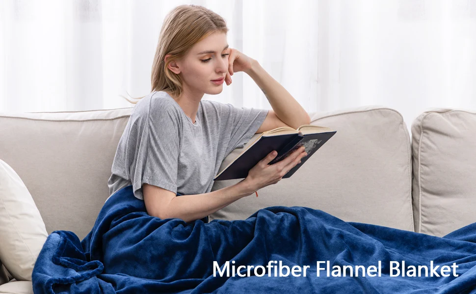 Blx Winter Bed Quilt Blanket King Size Super Soft Warm Throw Blankets