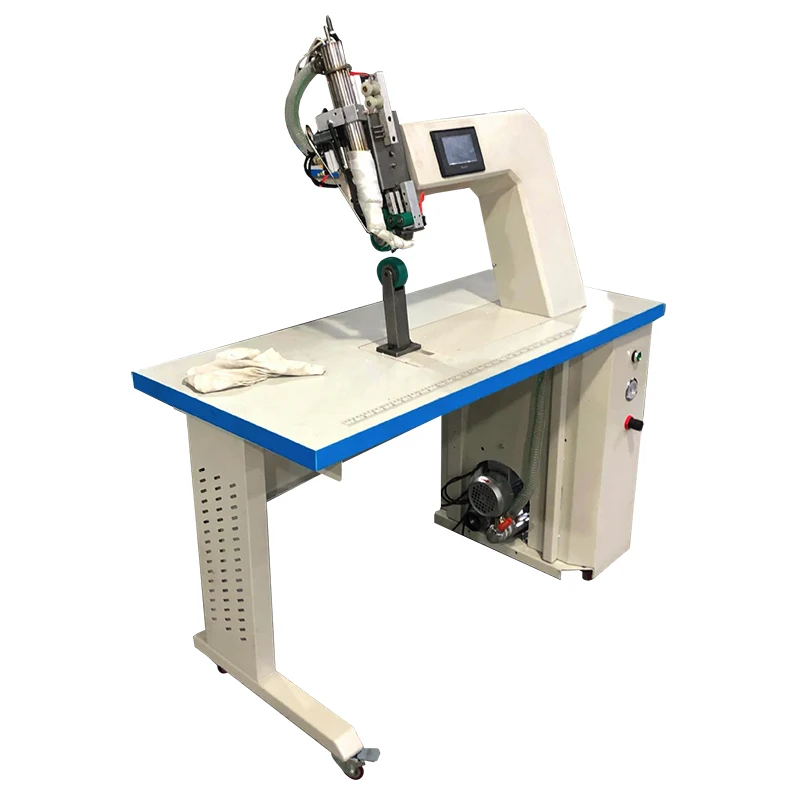 DSC-JK-1201 Automatic Vacuum Protective Suit Cloth Fabric Bags Heat Sealer Plastic Hot air Seam Tape Heat Sealing Machine