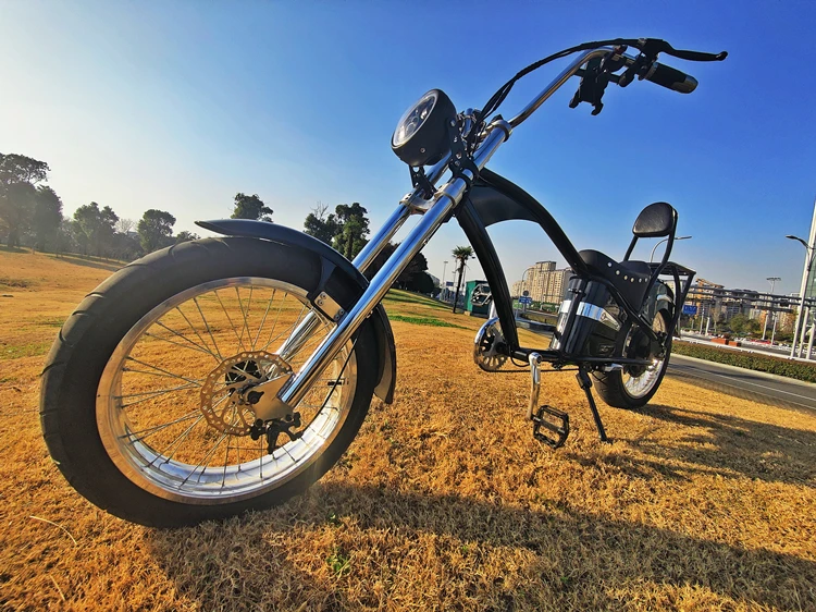 Electric Chopper Bike for Adults, 20*4.125 Fat Tires, Vintage Style Electric  Bikes, Electric Chopper Bicycle