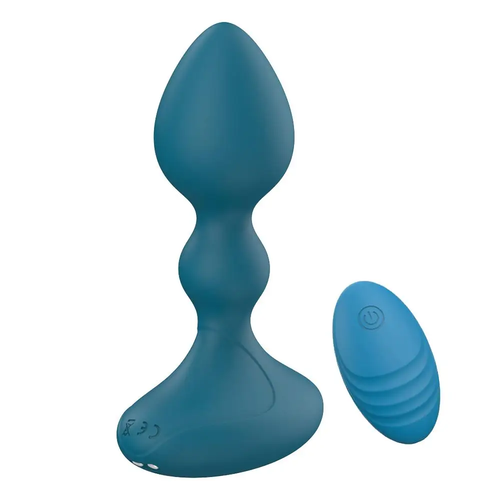 Ylove 10 Modes Remote Control Electric Prostate Massager Silicone Anal Plug and Beads Anal Play Sex Toy