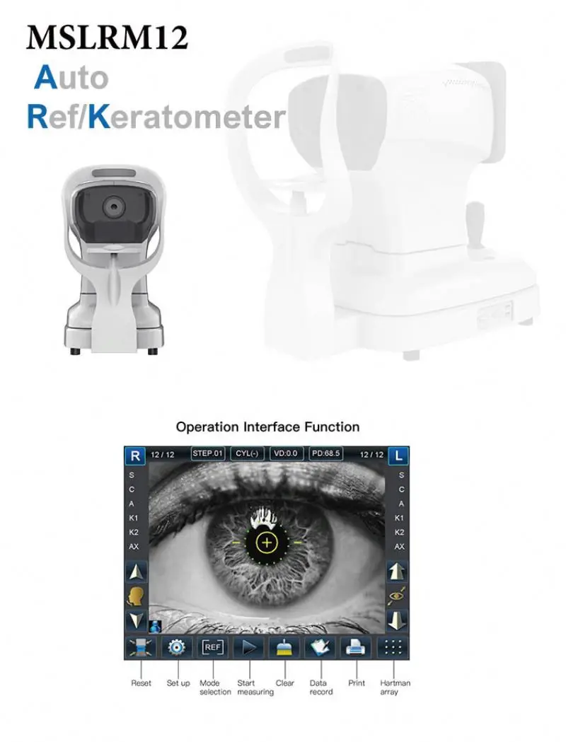 Hand Held Eye Sight Check Machine Ar/Ark 4000 Digital Autorefractometro Manual Portatil