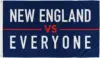 100%polyester New england vs everyone Flag