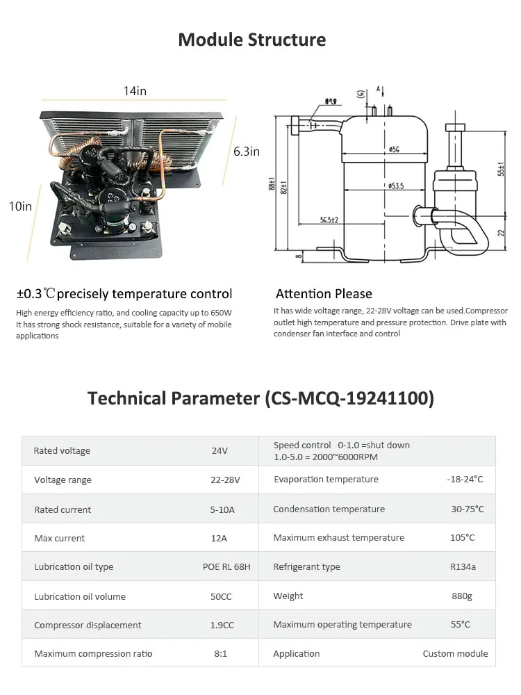 24V DC Refrigerant Compressor Modular Board for Instant Shower Water ...