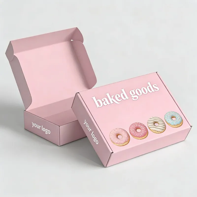 Factory Price Personalized Food Grade Custom Takeaway Paper Box Donut Biscuit Chocolate Swiss Roll Dessert Packaging Box