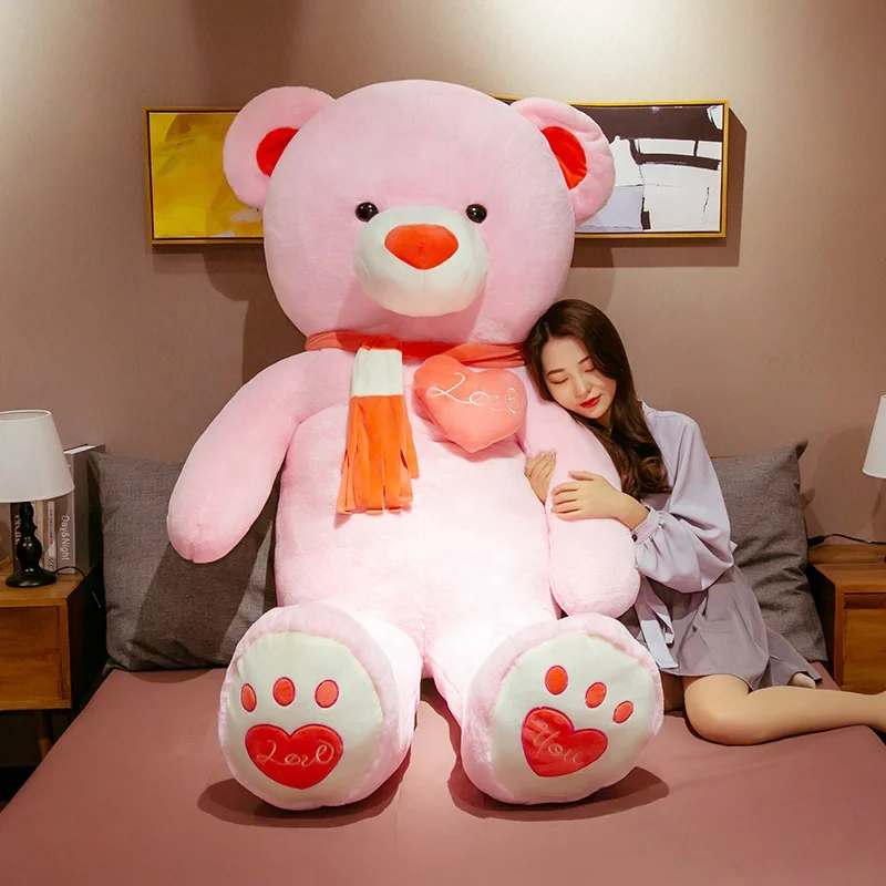 HOT Amazon Personalised Pink Teddy Bear Giant Pink Teddy