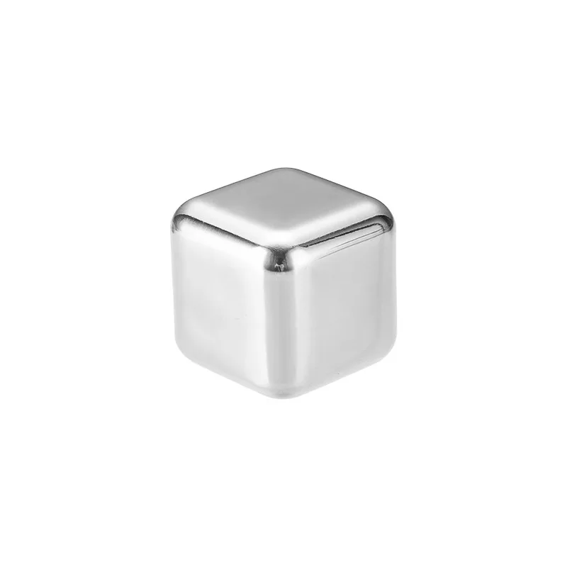 Bar Accessories Cooling Stone Stainless Steel 304 Whiskey Ice Cube Cola Wine Drink Reusable Ice Cubes OEM with Custom Logo
