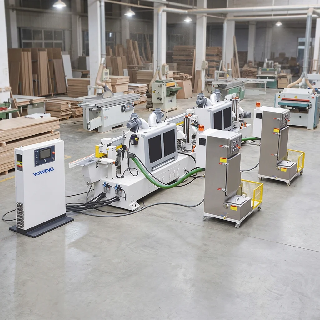 Edge Vacuum Painting Machine for Cabinet Door Edge UV Coating