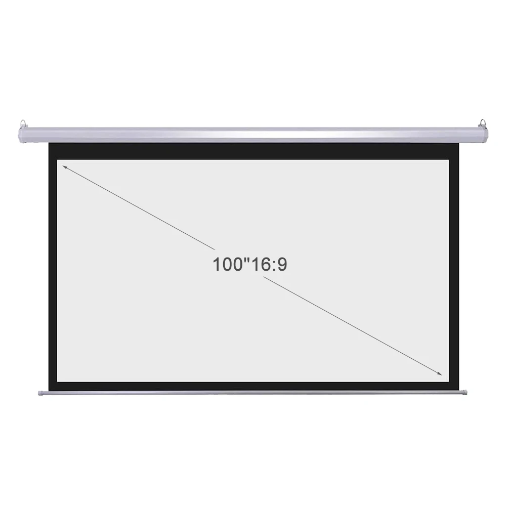 100'' High Quality Electric Projector Screen / Wall & Ceiling Mounted
