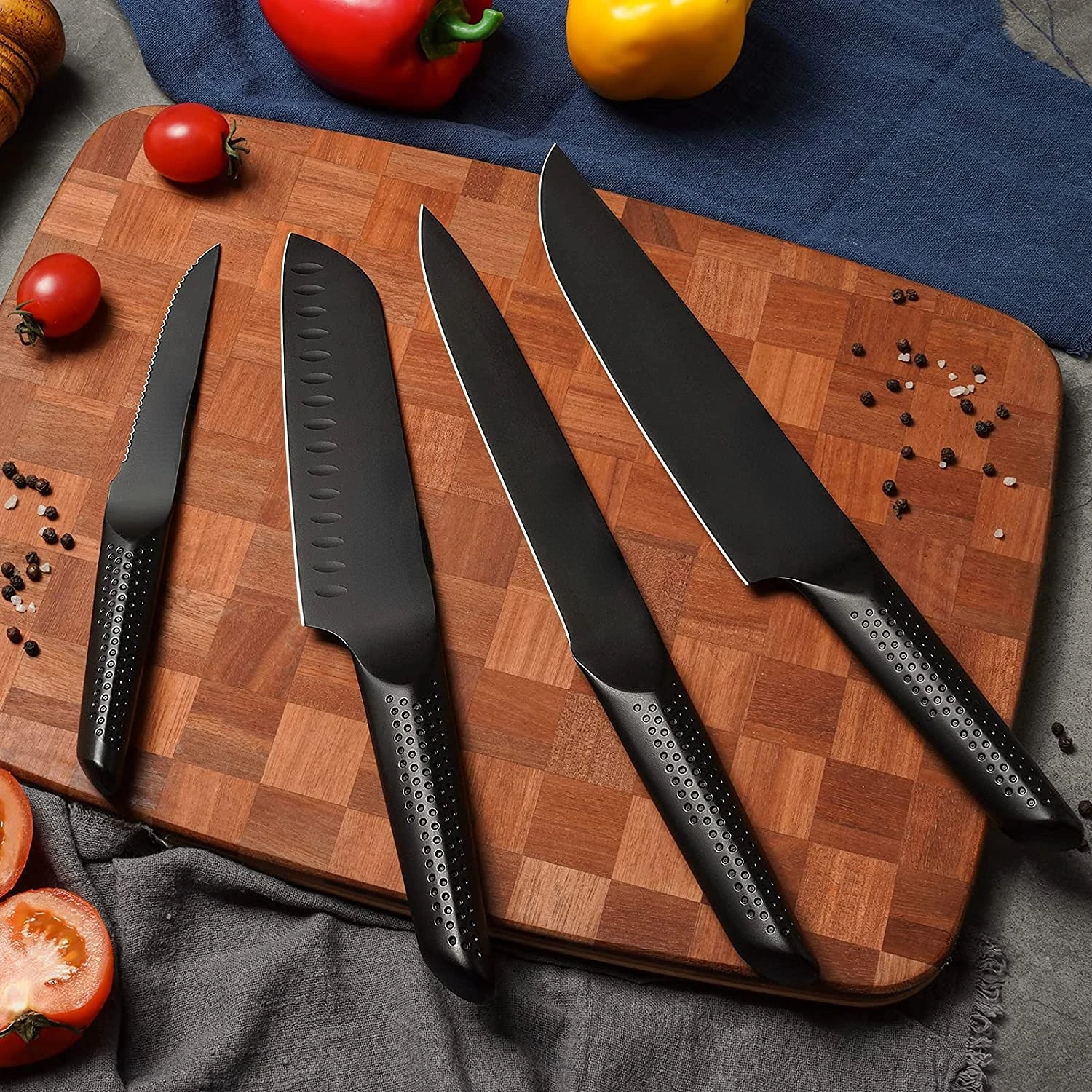 Latest Models Knife Set 15 Pieces Chef Kitchen Knife Set With Block
