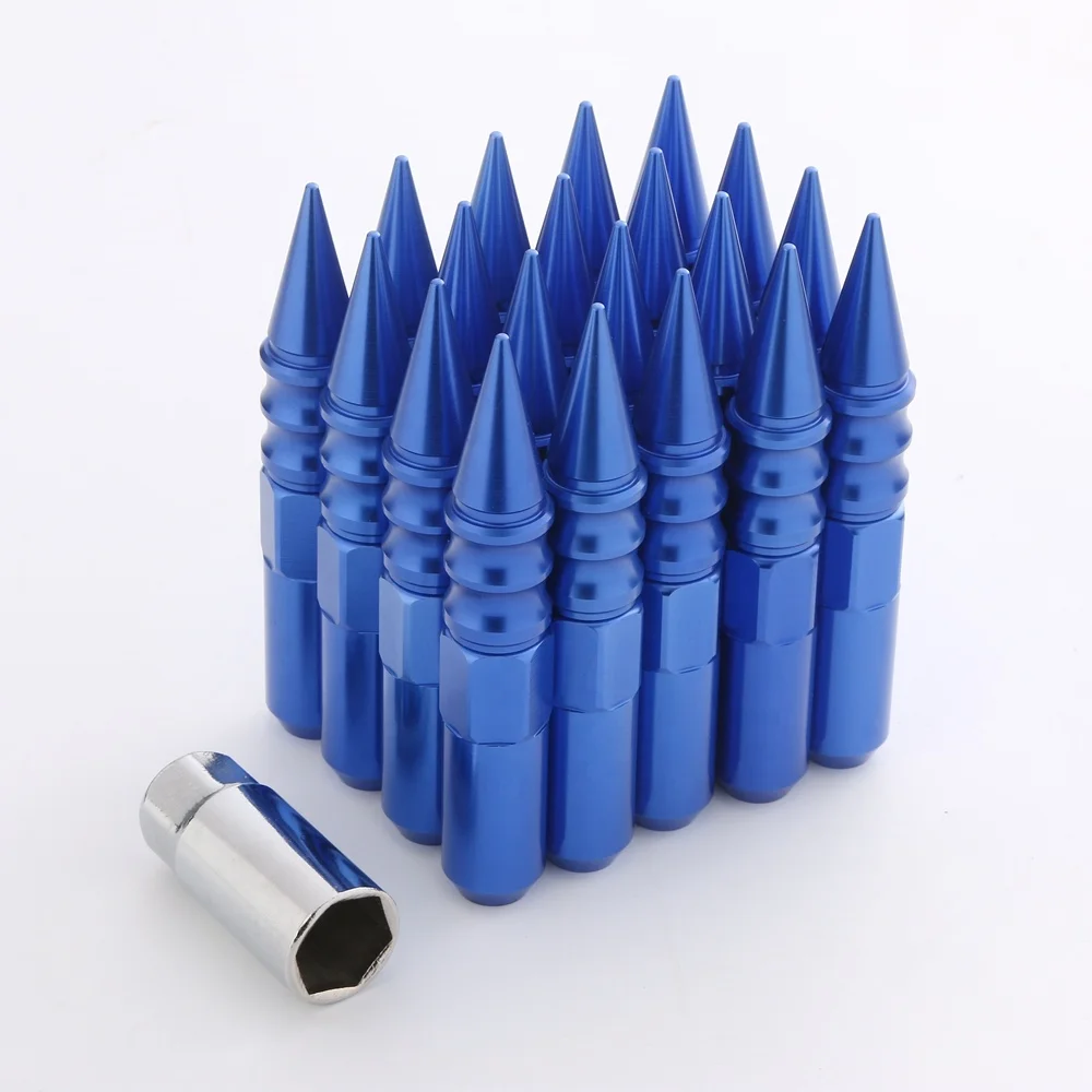 20 шт. 60 мм, Алюминиевые гайки с наружным диаметром 20 мм/колпачок с шипами 63 мм + адаптер/гайка для проушины