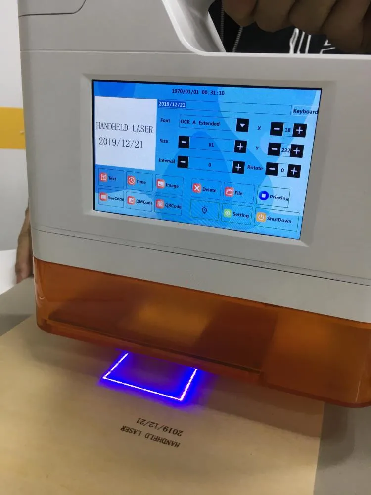 Portable Handheld Laser Marking Machine Printing on Metal logo Code Printing Machine