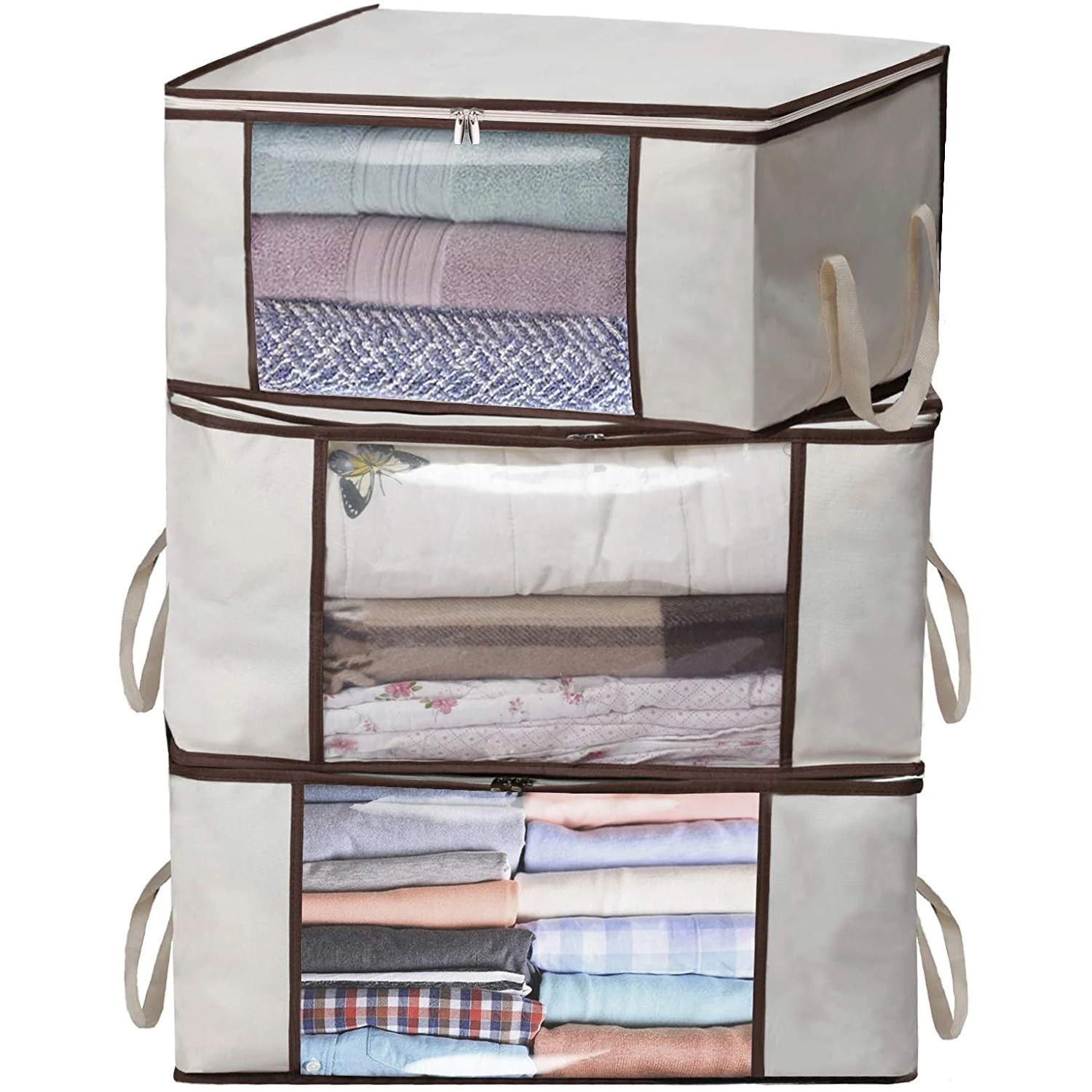 Clothes Storage Bags Large Capacity Blanket Duvet Storage Bag with