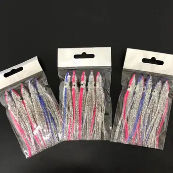 Squid Lure 10cm Octopus Skirt Rubber Squid PVC Luminous Soft Lure Squid Fishing Trolling Lure – Soft Lure – view 5