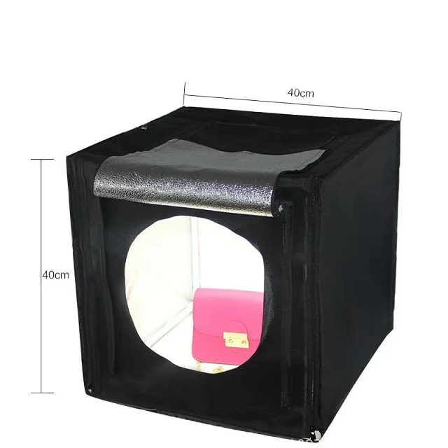 40cm portable mini studio photography backdrop soft box Led strips