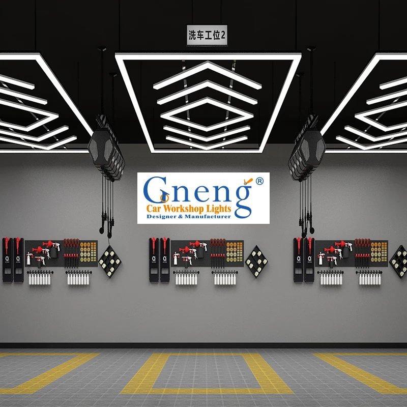 Factory Price Seamless Connection Led Lights for the Showroom Auto Inspection Car Workshop Light Detailing Light