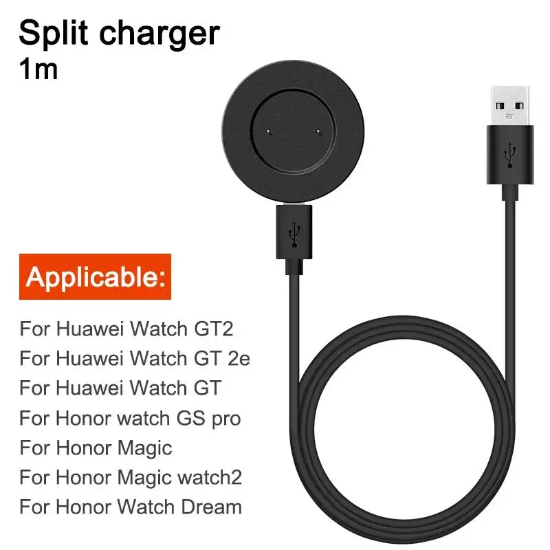 Pengisi daya Dok jam tangan pintar untuk jam tangan Huawei GT2 GT GT2e jam  tangan kehormatan Magic magnetik nirkabel USB C dasar kabel pengisian
