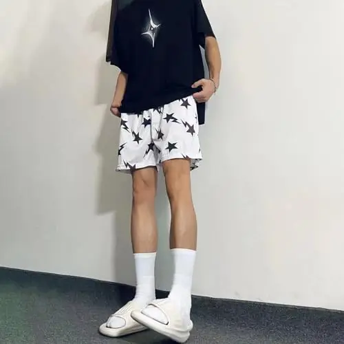 Men's Mesh Graphic Print Shorts Casual Work Out Cool Shorts Gym Basketball Running Short