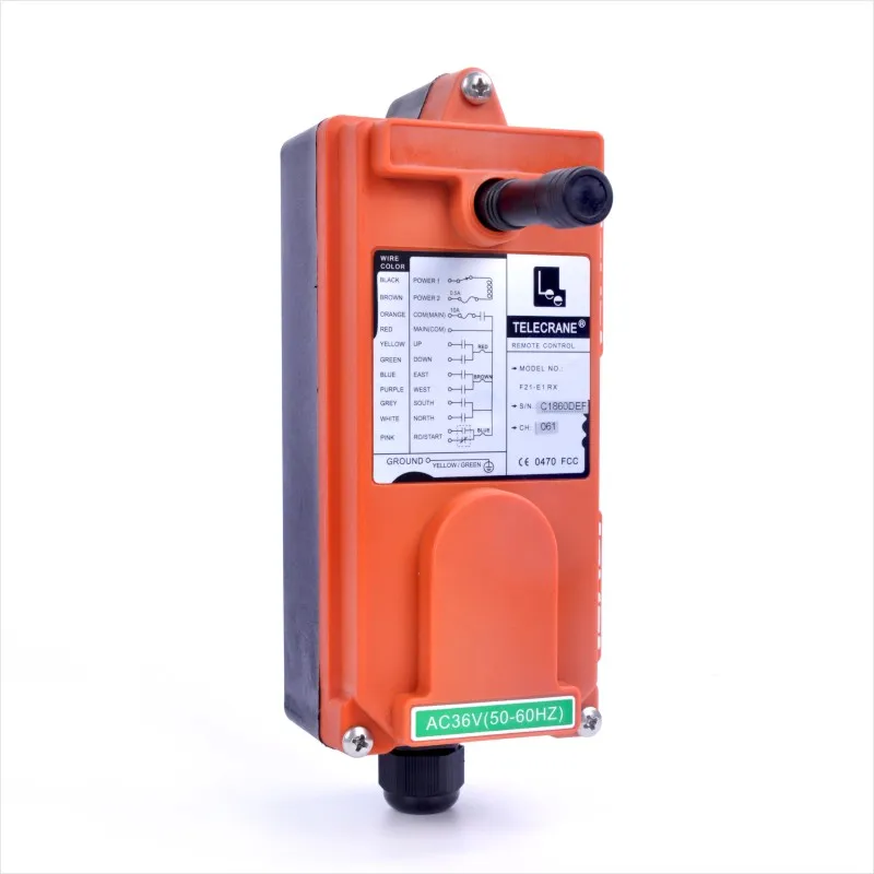 TELEcrane 8 кнопки клавиши F21-E1B высокое качество AC380V/220V/36V беспроводной пульт дистанционного радиоуправления для крана и лебедки