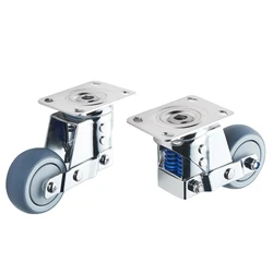 High Quality White No Noise Corrosion Resistant Protection Wheels TPR Casters 3 inch Wheel NO 3