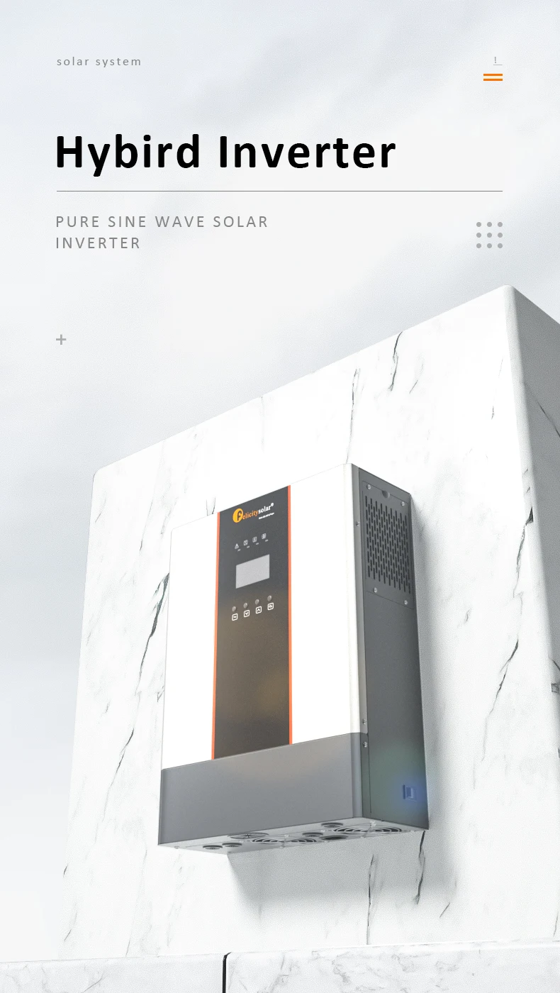 Felicitysolar 5KW Off Grid Solar Inverter with Lithium Battery for ...