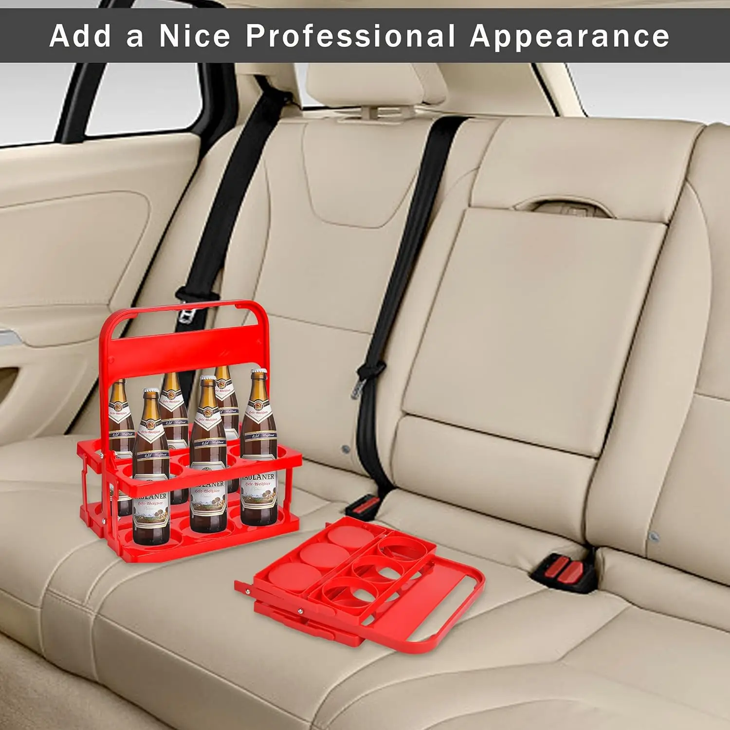 Portable Plastic Beverage Carrier - 6 Pack Beer Rack